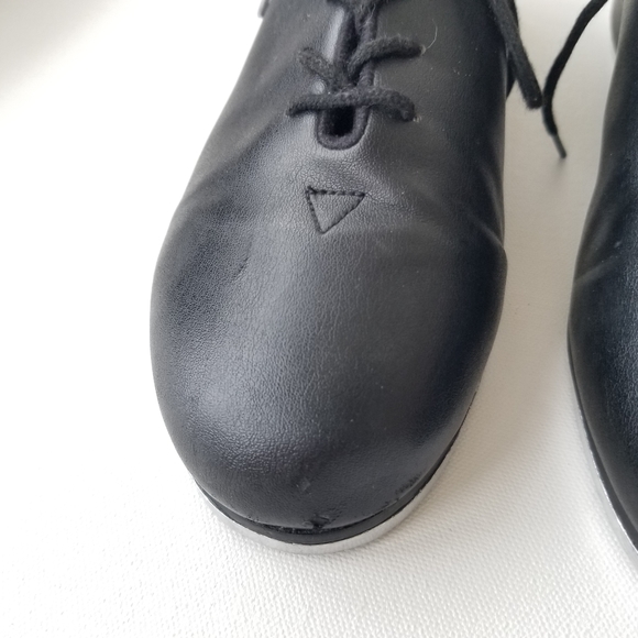 LEO Jazz Tap Dance Shoes Size 7.5M Black LS3312L - Picture 4 of 9